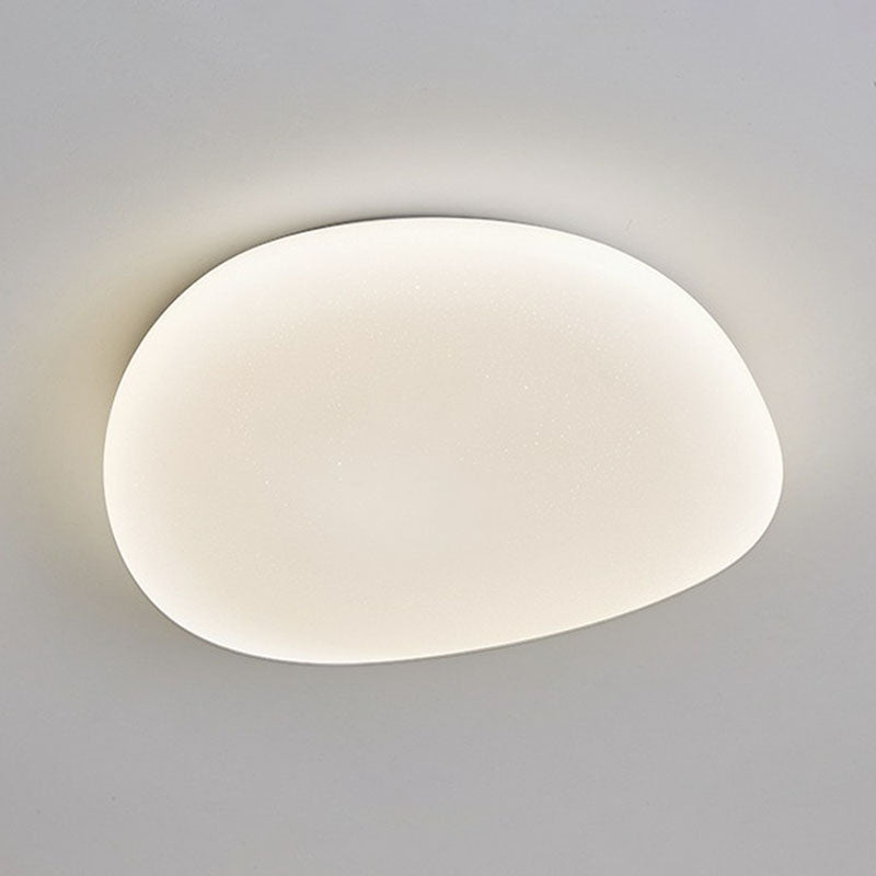 Pebble Stone Bedroom LED Flush Mount Acrylic Modern Flushmount Ceiling Light in White Clearhalo 'Ceiling Lights' 'Close To Ceiling Lights' 'Close to ceiling' 'Flush mount' Lighting' 2046606