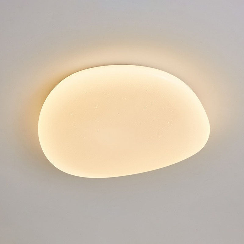 Pebble Stone Bedroom LED Flush Mount Acrylic Modern Flushmount Ceiling Light in White Clearhalo 'Ceiling Lights' 'Close To Ceiling Lights' 'Close to ceiling' 'Flush mount' Lighting' 2046608