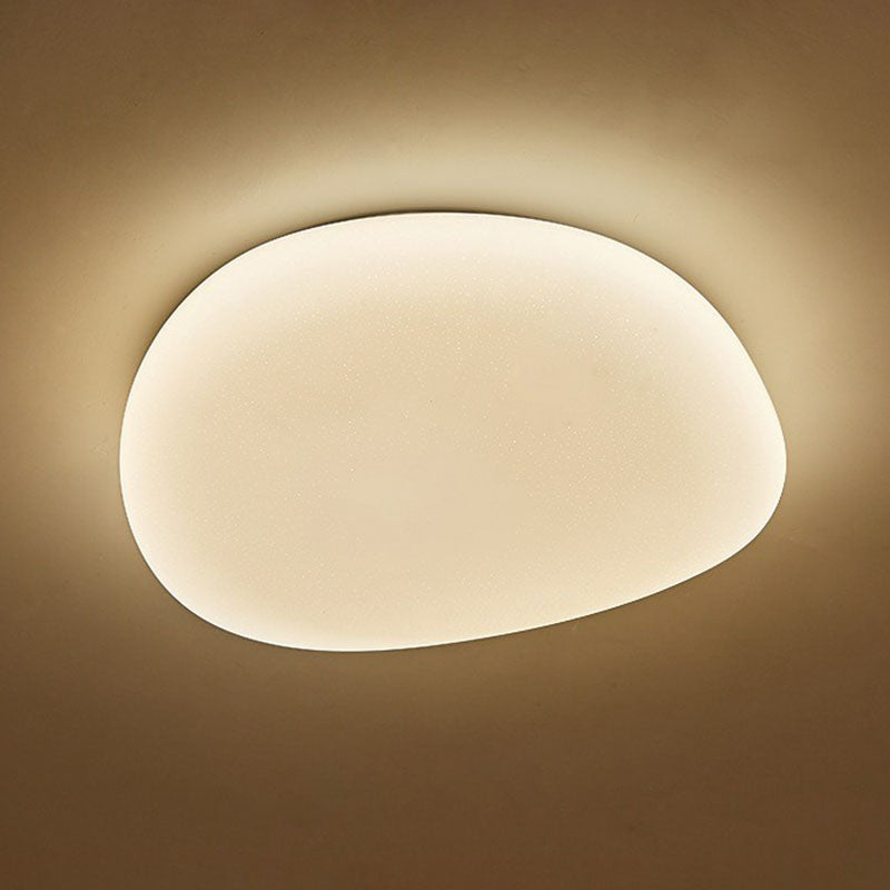 Pebble Stone Bedroom LED Flush Mount Acrylic Modern Flushmount Ceiling Light in White Clearhalo 'Ceiling Lights' 'Close To Ceiling Lights' 'Close to ceiling' 'Flush mount' Lighting' 2046609