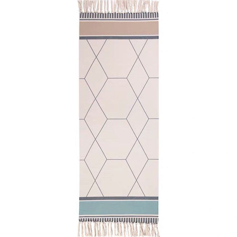 Aesthetic Multicolor Tribal Print Rug Cotton Bohemia Area Rug Pet Friendly Carpet for Bedroom Dark Beige Clearhalo 'Area Rug' 'Bohemian' 'Rugs' Rug' 2046970