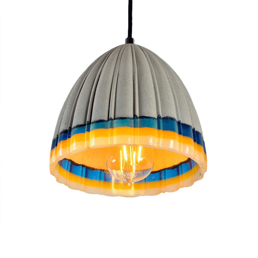 Grey 1-Light Ceiling Lighting Contemporary Concrete Dome Hanging Pendant Light for Living Room Clearhalo 'Ceiling Lights' 'Industrial Pendants' 'Industrial' 'Middle Century Pendants' 'Pendant Lights' 'Pendants' 'Tiffany' Lighting' 204958