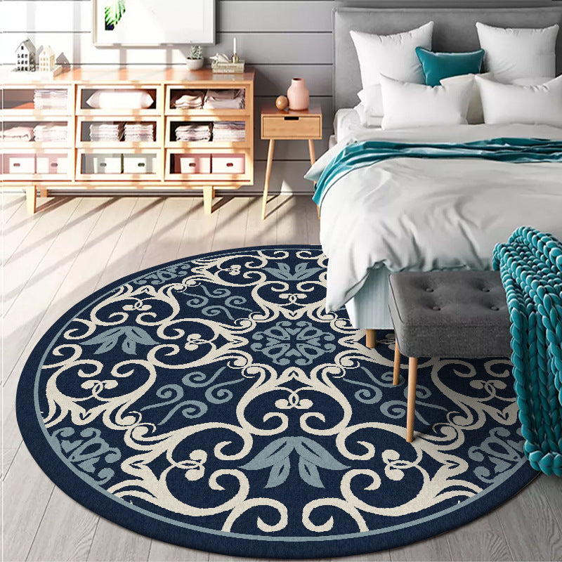 Moroccan Bedroom Area Rug Multicolor Scrolling Pattern Rug Synthetics Non-Slip Washable Pet Friendly Indoor Carpet Clearhalo 'Area Rug' 'Moroccan' 'Rugs' Rug' 2058688