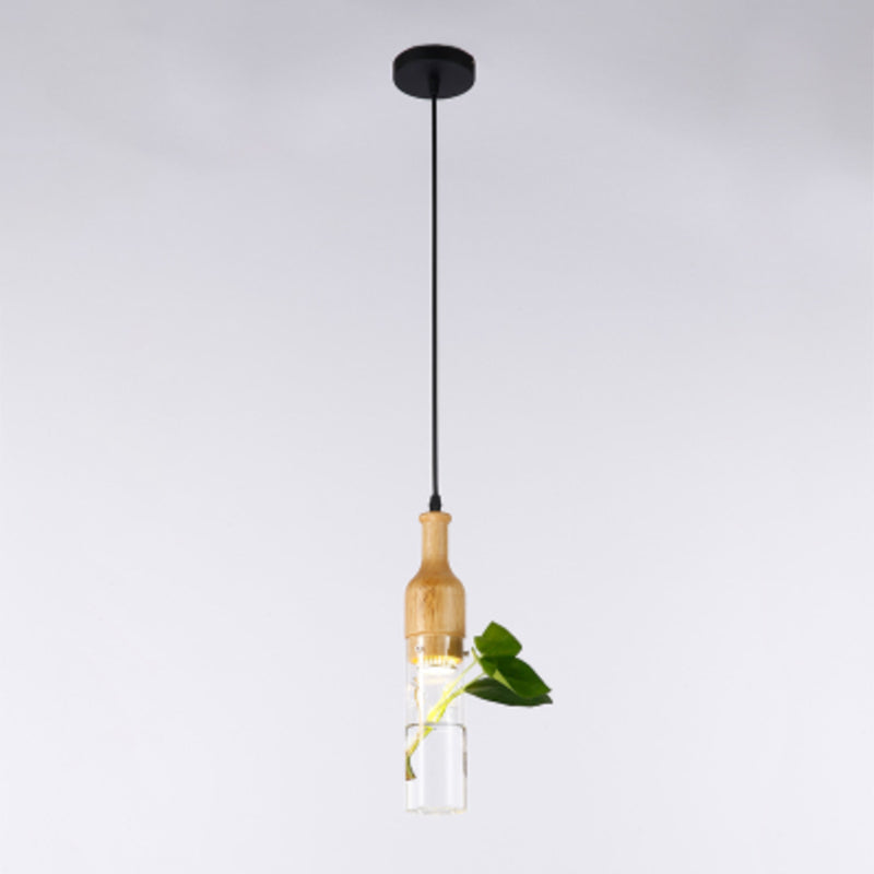 Planter Hanging Lamp Contemporary Clear Glass 1-Light Study Room Lighting Pendant Clearhalo 'Art Deco Pendants' 'Black' 'Cast Iron' 'Ceiling Lights' 'Ceramic' 'Crystal' 'Industrial Pendants' 'Industrial' 'Metal' 'Middle Century Pendants' 'Pendant Lights' 'Pendants' 'Rustic Pendants' 'Tiffany' Lighting' 2064007