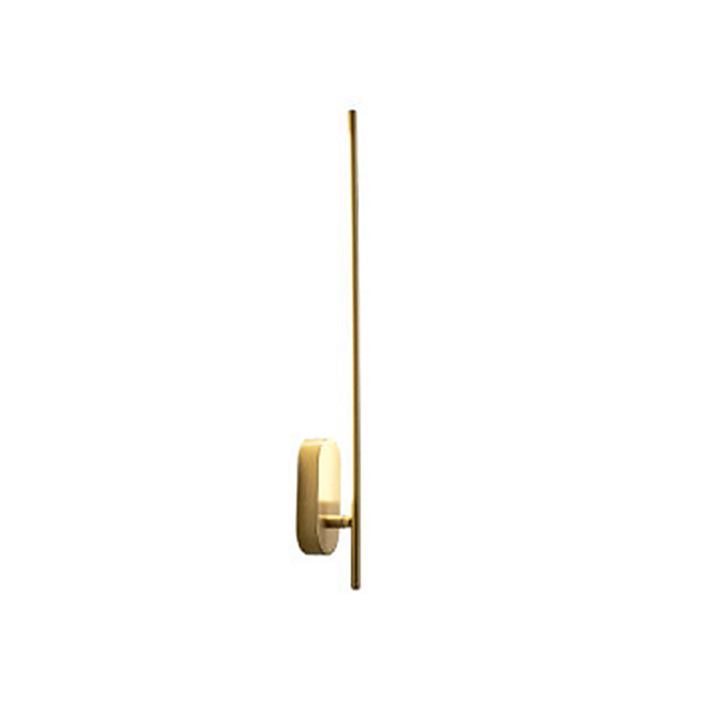 Stick Shaped Metal Sconce Lighting Contemporary Gold LED Wall Mounted Lamp for Living Room Clearhalo 'Cast Iron' 'Glass' 'Industrial' 'Modern wall lights' 'Modern' 'Tiffany' 'Traditional wall lights' 'Wall Lamps & Sconces' 'Wall Lights' Lighting' 2064334