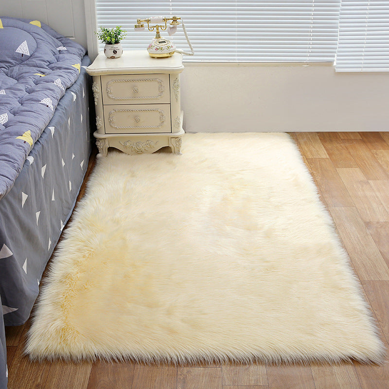 Decorative Calming Indoor Rug Multi Colored Plain Rug Stain Resistant Anti-Slip Machine Washable Carpet for Bedroom Beige Clearhalo 'Area Rug' 'Casual' 'Rugs' Rug' 2070739