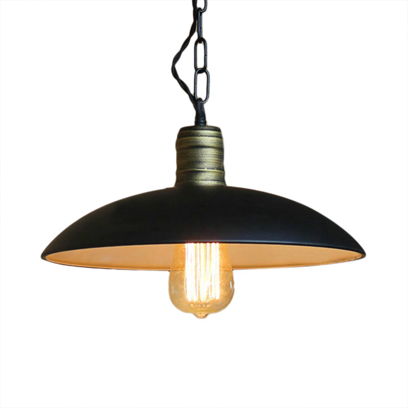 Metallic Black Ceiling Light Bowl Shade 10