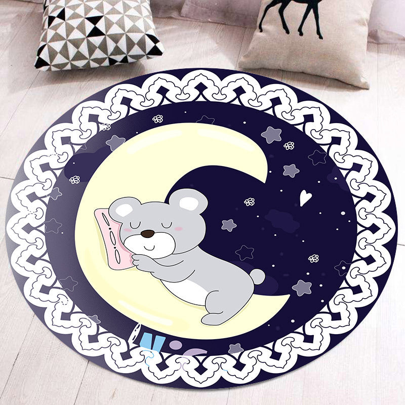 Adorable Animal Patterned Rug Multi-Colored Princess Rug Polypropylene Non-Slip Stain Resistant Washable Carpet Beige Clearhalo 'Area Rug' 'Rug' 2105892