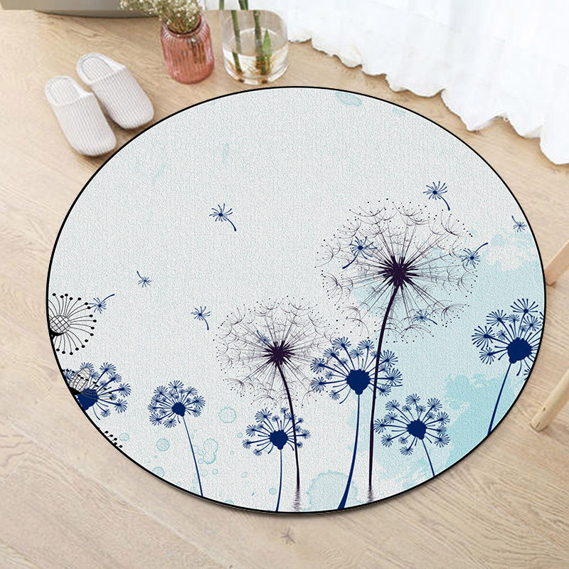 Multi Color Patterned Rug Polyester Kid Style Rug Stain Resistant Anti-Slip Washable Carpet for Baby Room Gray-Blue Clearhalo 'Area Rug' 'Rug' 2105914