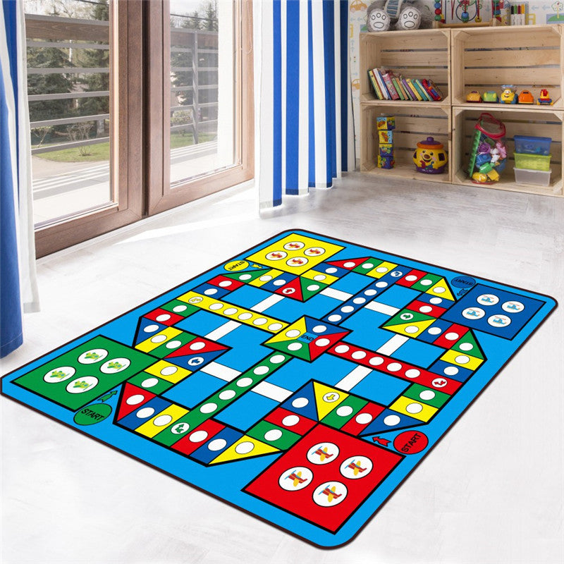 Kids Game Rug Multi Color Polypropylene Area Carpet Pet Friendly Non-Slip Washable Rug for Childrens Bedroom Clearhalo 'Area Rug' 'Rug' 2106383