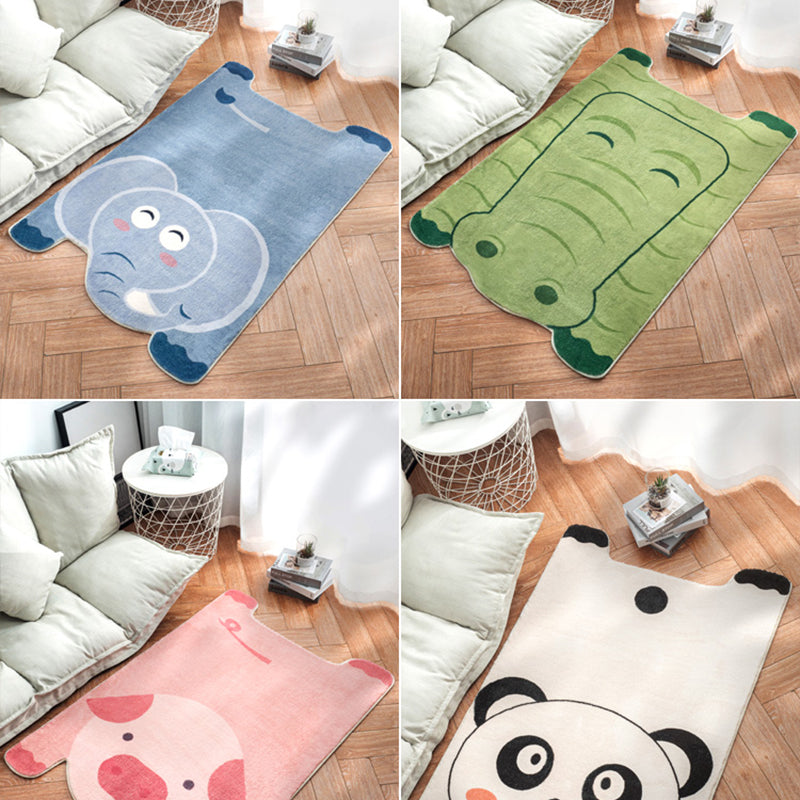 Irregular Shaped Animal Rug Multicolor Cartoon Carpet Synthetics Non-Slip Backing Machine Washable Pet Friendly Rug for Nursery Clearhalo 'Area Rug' 'Rug' 2106395