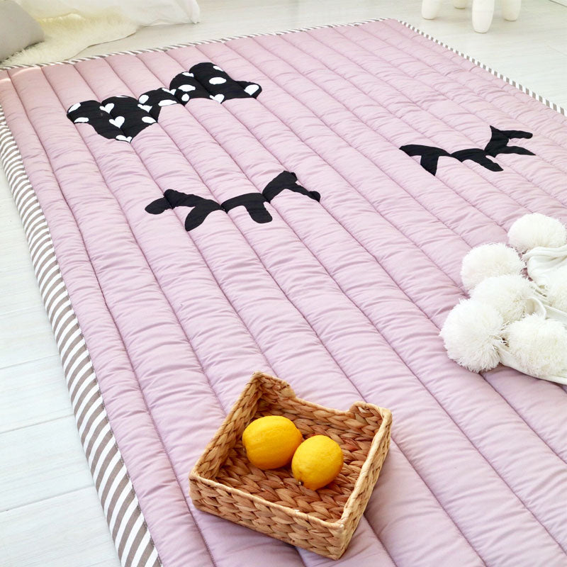 Minimalist Nursery Padded Rug Pastel Color Cartoon Carpet Cotton Easy Care Indoor Rug Clearhalo 'Area Rug' 'Rug' 2106487