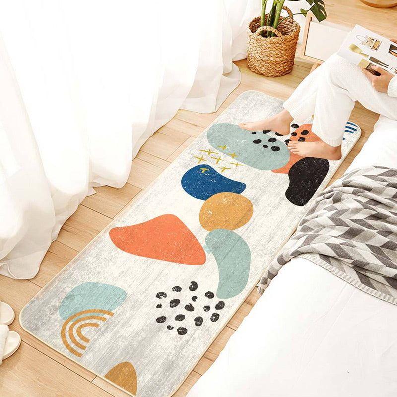 Creative Nordic Style Rug Multi-Colored Color-Block Rug Stain Resistant Washable Non-Slip Carpet for Girls Room Clearhalo 'Area Rug' 'Rug' 2106704