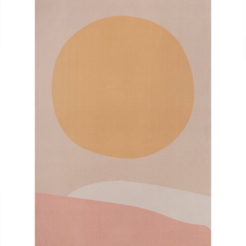 Soft Orange Nordic Rug Polyester Geometric Carpet Non-Slip Backing Pet Friendly Washable Rug for Home Decoration Yellow-Red Clearhalo 'Area Rug' 'Rug' 2106710