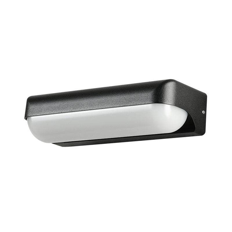 Capsule Wall Sconce Light Minimalist Metallic Black LED Wall Mount Lighting for Balcony Clearhalo 'Wall Lamps & Sconces' 'Wall Lights' Lighting' 2107734