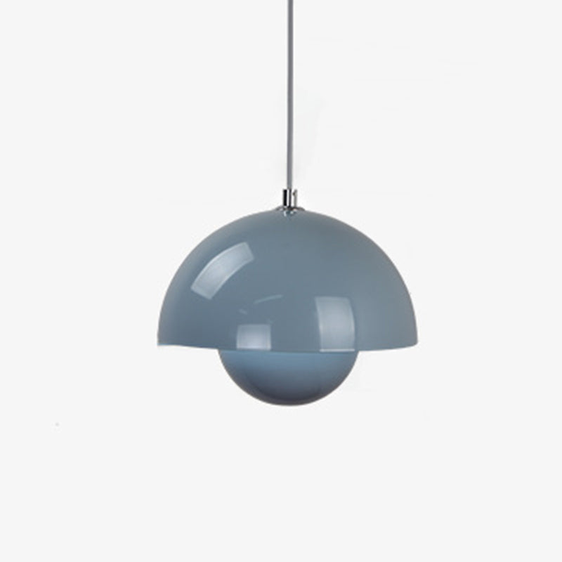 Nordic Style Bud Shaped Ceiling Light Metallic 1 Heads Dining Room Hanging Pendant Light Grey Clearhalo 'Ceiling Lights' 'Modern Pendants' 'Modern' 'Pendant Lights' 'Pendants' Lighting' 2121156