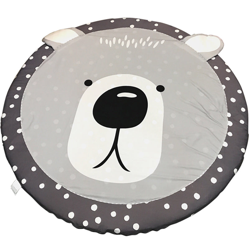 Huge Animal Head Rug Multi-Color Cartoon Rug Cotton Machine Wash Non-Slip Rug for Nursery Clearhalo 'Area Rug' 'Rug' 2121603