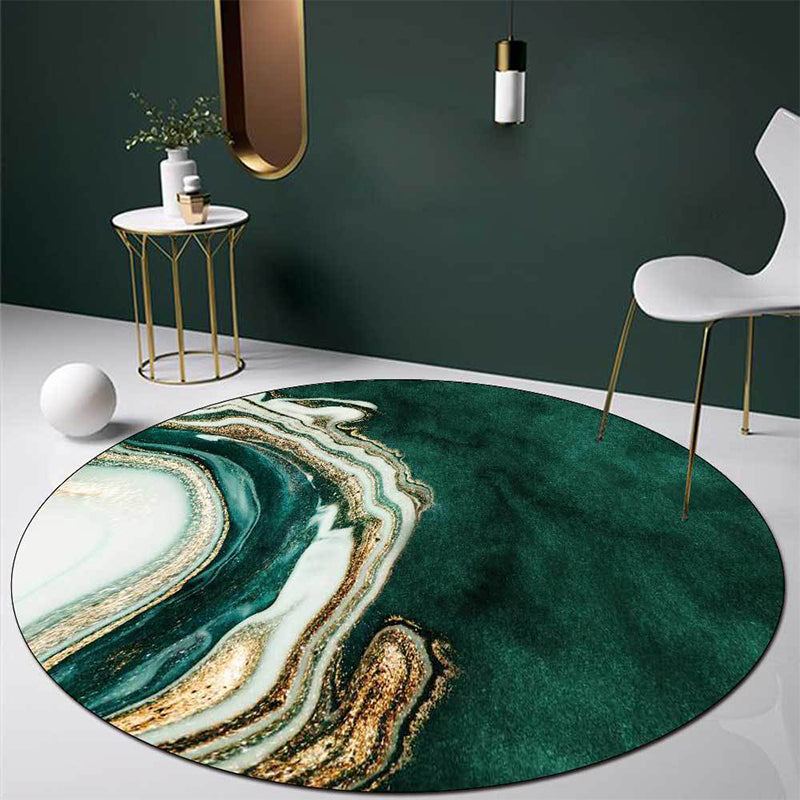 Glam Mid-Century Area Rug Multi Color Marble Look Carpet Pet Friendly Stain Resistant Non-Slip Backing Rug for Living Room Clearhalo 'Area Rug' 'Rug' 2121713