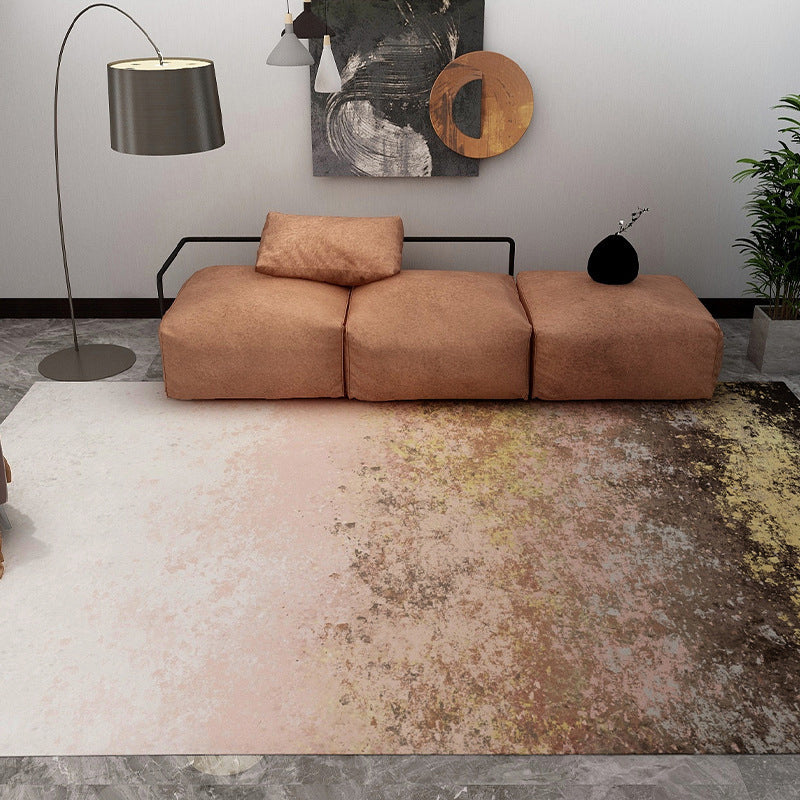 Multi-Color Home Decor Rug Luxe Abstract Carpet Synthetics Machine Washable Anti-Slip Backing Pet Friendly Indoor Rug Light Pink Clearhalo 'Area Rug' 'Rug' 2121747