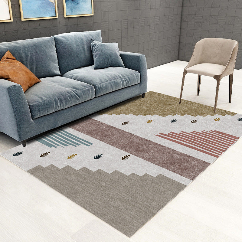 Glam Visual Deception Rug Multi-Colored Nordic Carpet Synthetics Non-Slip Washable Pet Friendly Rug for Home Coffee Clearhalo 'Area Rug' 'Rug' 2121797