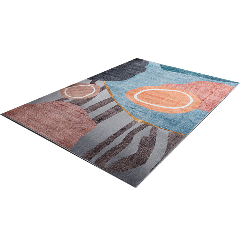 Trendy Geometric Patchwork Rug Multicolor Postmodern Rug Polyester Anti-Slip Machine Washable Pet Friendly Carpet for Home Clearhalo 'Area Rug' 'Rug' 2121834