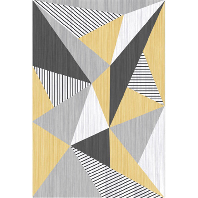 Modern Geometric Colorblock Rug Multi Colored Polypropylene Carpet Stain Resistant Anti-Slip Washable Rug for Room Clearhalo 'Area Rug' 'Rug' 2121903