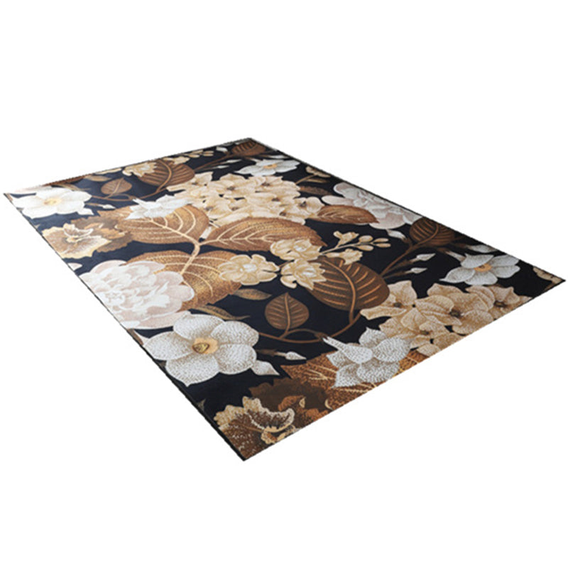 Multi Color Geometric Floral Rug Cotton Mid-Century Modern Rug Pet-Friendly Anti-Slip Rug for Room Clearhalo 'Area Rug' 'Rug' 2121927