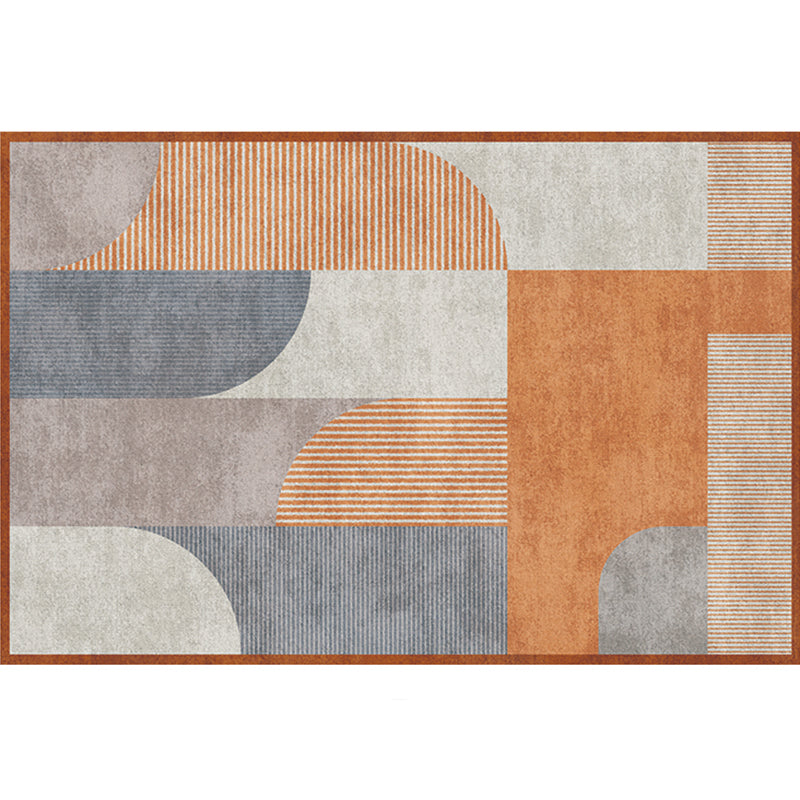 Aesthetics Color-Blocking Rug Multi-Color Scandinavian Rug Synthetics Stain Resistant Anti-Slip Backing Pet Friendly Carpet for Room Clearhalo 'Area Rug' 'Rug' 2121970