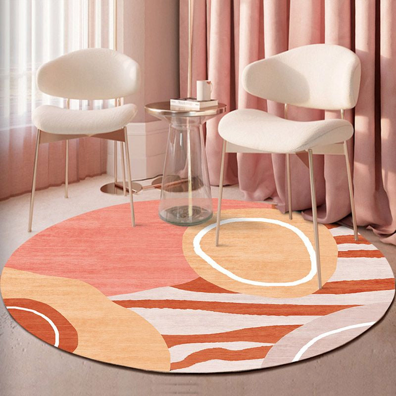 Minimalistic Colorblocking Rug Multi Colored Polyester Rug Anti-Slip Backing Washable Pet Friendly Carpet for Bedroom Clearhalo 'Area Rug' 'Rug' 2121997