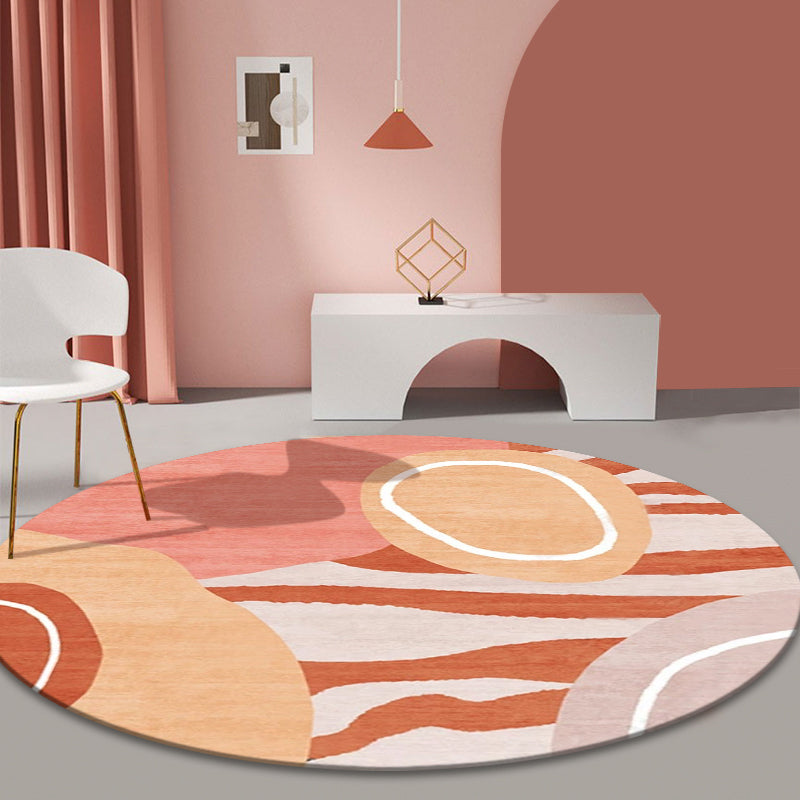 Mid Century Color-Blocking Rug Multi Colored Synthetics Rug Non-Slip Backing Machine Wash Pet Friendly Carpet for Home Decor Clearhalo 'Area Rug' 'Rug' 2122003