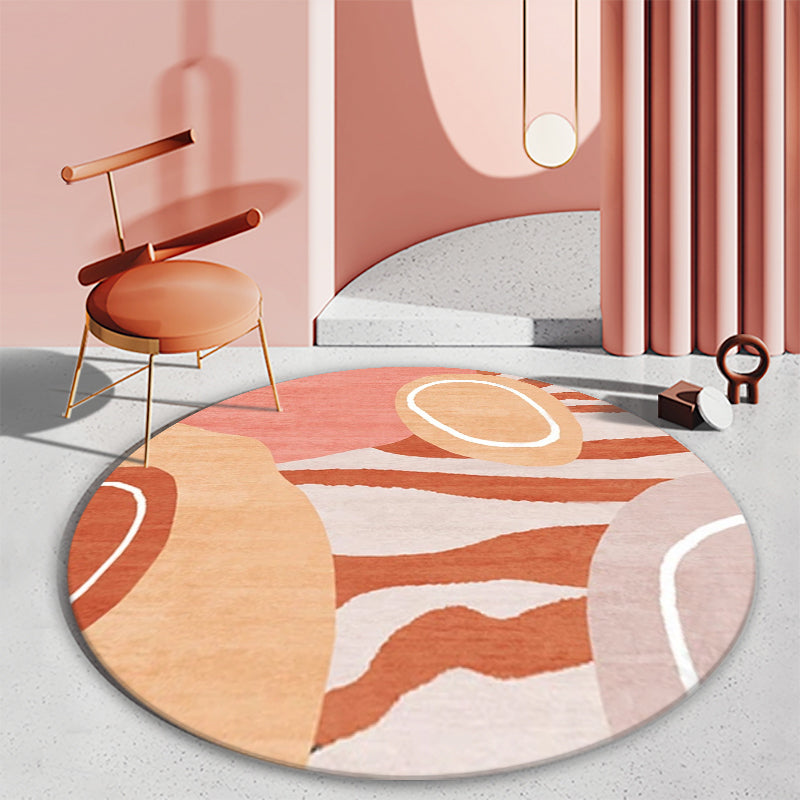 Mid Century Color-Blocking Rug Multi Colored Synthetics Rug Non-Slip Backing Machine Wash Pet Friendly Carpet for Home Decor Clearhalo 'Area Rug' 'Rug' 2122004