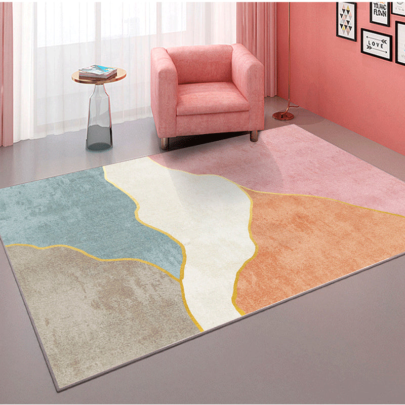 Contemporary Abstract Pattern Rug Multi Color Polypropylene Rug Anti-Slip Pet Friendly Stain Resistant Carpet for Great Room Clearhalo 'Area Rug' 'Rug' 2122919
