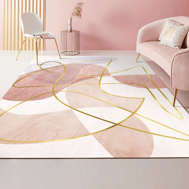 Contemporary Abstract Pattern Rug Multi Color Polypropylene Rug Anti-Slip Pet Friendly Stain Resistant Carpet for Great Room Clearhalo 'Area Rug' 'Rug' 2122929