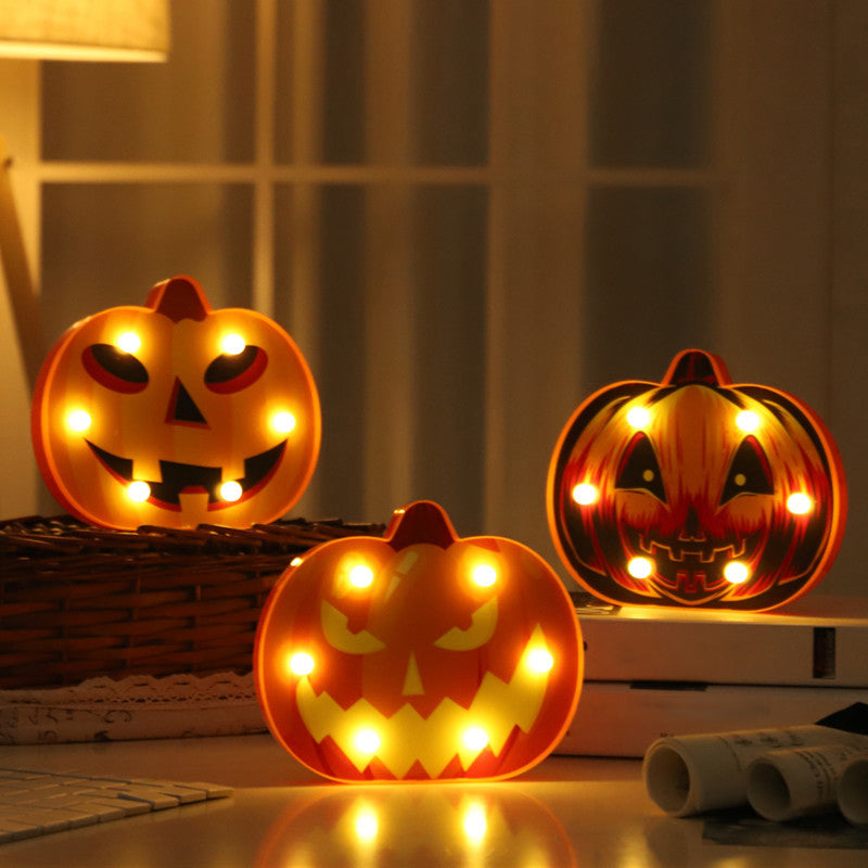 Pumpkin Shaped Bedroom Battery Table Lamp Plastic Kids Style LED Nightstand Lighting Clearhalo 'Night Lights' 'Wall Lights' Lighting' 2137437