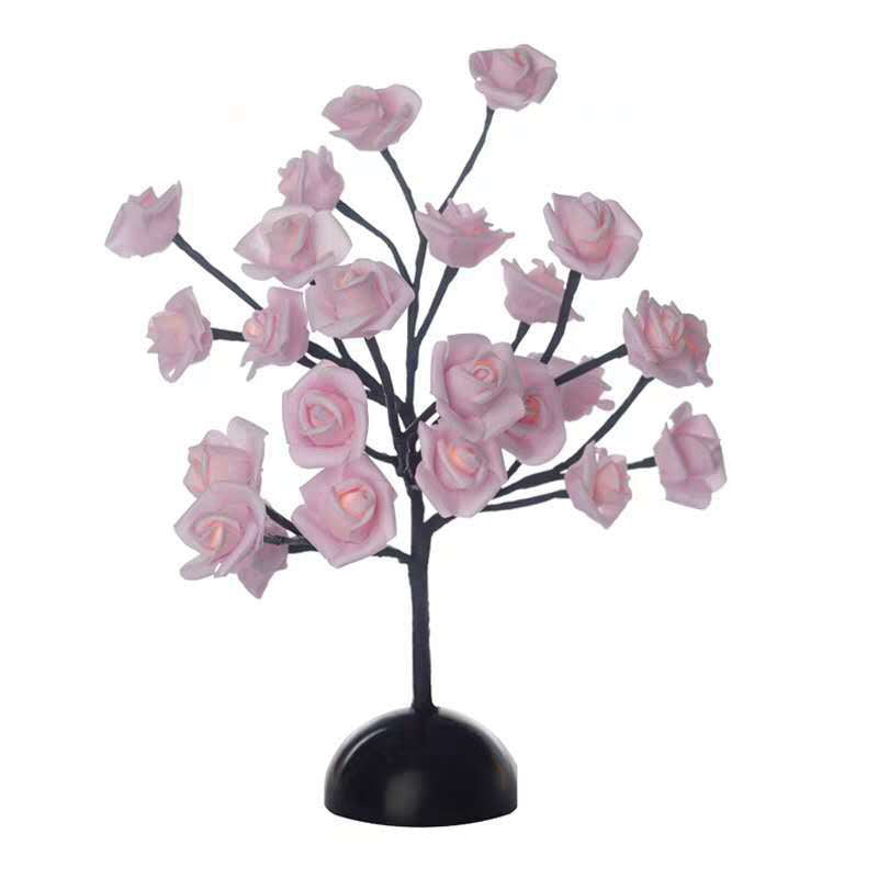 Tree Branch Plastic LED Table Light Artistic Black Battery Nightstand Lamp for Bedroom Clearhalo 'Night Lights' 'Wall Lights' Lighting' 2137552