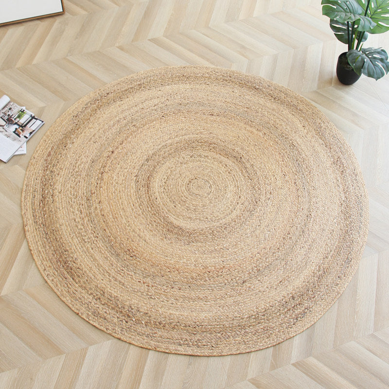 Casual Plain Rug Multi-Color Cabin Carpet Reed Fiber Hand-Weaving Non-Slip Rug for Hotel Clearhalo 'Area Rug' 'Rug' 2140700