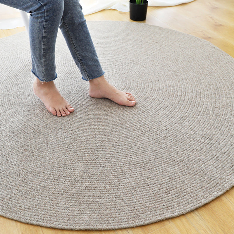 Multi-Color Plain Rug Wool Rustic Style Rug Environmental Pet-Friendly Rug for Room Clearhalo 'Area Rug' 'Rug' 2140753