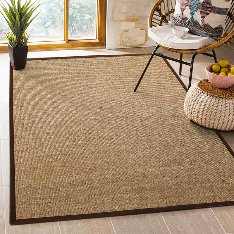 Multicolor Plain Mat Rug Sisal Woven Lodge Rug Non-Slip Backing Stain Resistant Machine Washable Area Carpet for Room Clearhalo 'Area Rug' 'Rug' 2140802