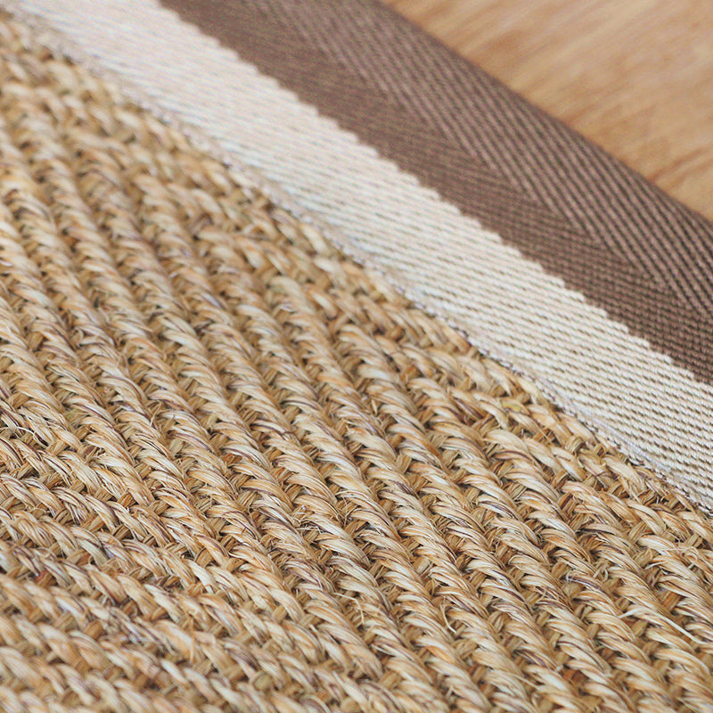 Multi Color Rustic Indoor Rug Sisal Woven Striped Pattern Carpet Machine Washable Stain Resistant Non-Slip Rug for Room Clearhalo 'Area Rug' 'Rug' 2140829