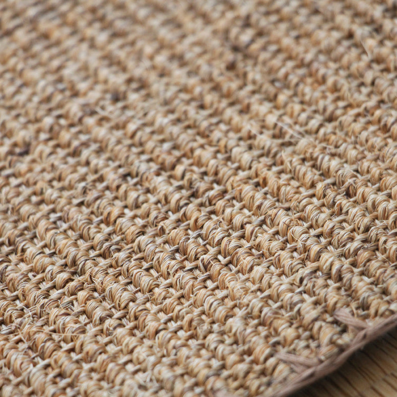 Light Brown Living Room Rug Country Hand-Stitched Plain Rug Sisal Stain Resistant Non-Slip Backing Machine Washable Rug Clearhalo 'Area Rug' 'Rug' 2140878