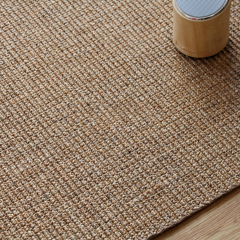 Lodge Home Rug Light-Brown Plain Carpet Sisal Woven Pet Friendly Machine Washable Anti-Slip Rug Clearhalo 'Area Rug' 'Rug' 2140912