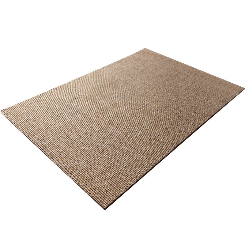 Lodge Home Rug Light-Brown Plain Carpet Sisal Woven Pet Friendly Machine Washable Anti-Slip Rug Clearhalo 'Area Rug' 'Rug' 2140913