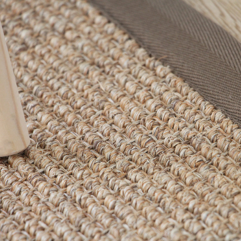 Premium Plain Rug Light Brown Cabin Style Carpet Sisal Anti-Slip Pet Friendly Machine Washable Rug for Home Clearhalo 'Area Rug' 'Rug' 2141006