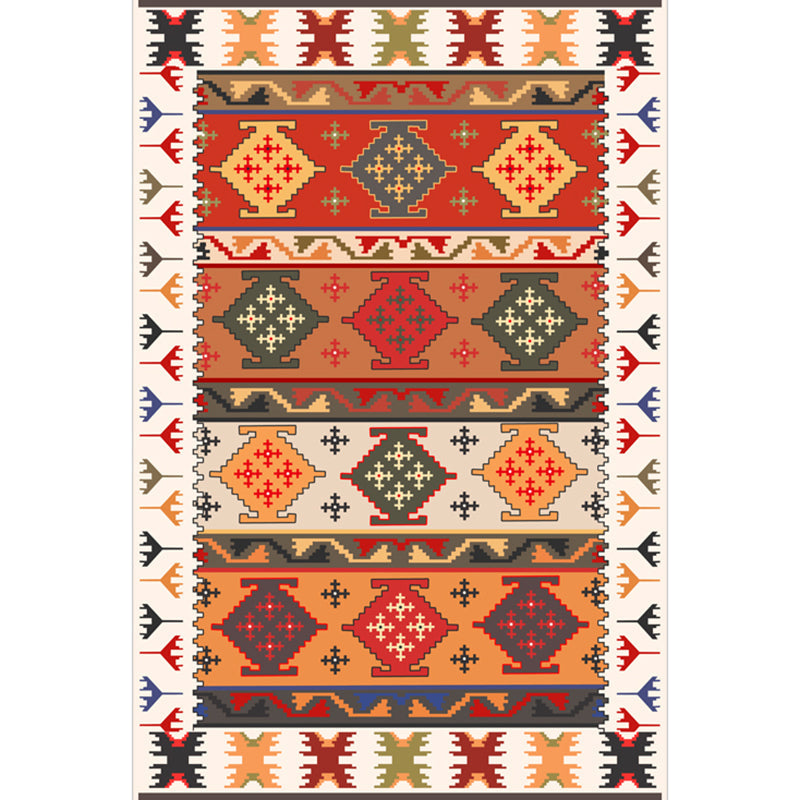 Festive Bohemian Style Rug Multi-Color Rhombus Print Rug Non-Slip Pet Friendly Washable Carpet for Family Room Clearhalo 'Area Rug' 'Bohemian' 'Rugs' Rug' 2141665