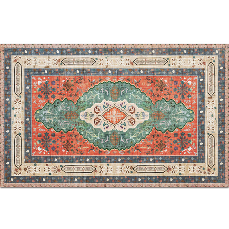 Festive Bohemian Style Rug Multi-Color Rhombus Print Rug Non-Slip Pet Friendly Washable Carpet for Family Room Blue-Green Clearhalo 'Area Rug' 'Bohemian' 'Rugs' Rug' 2141681