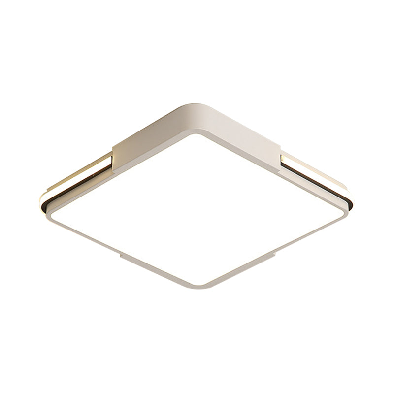 White Square/Rectangular LED Flush Mount Light Simple 16