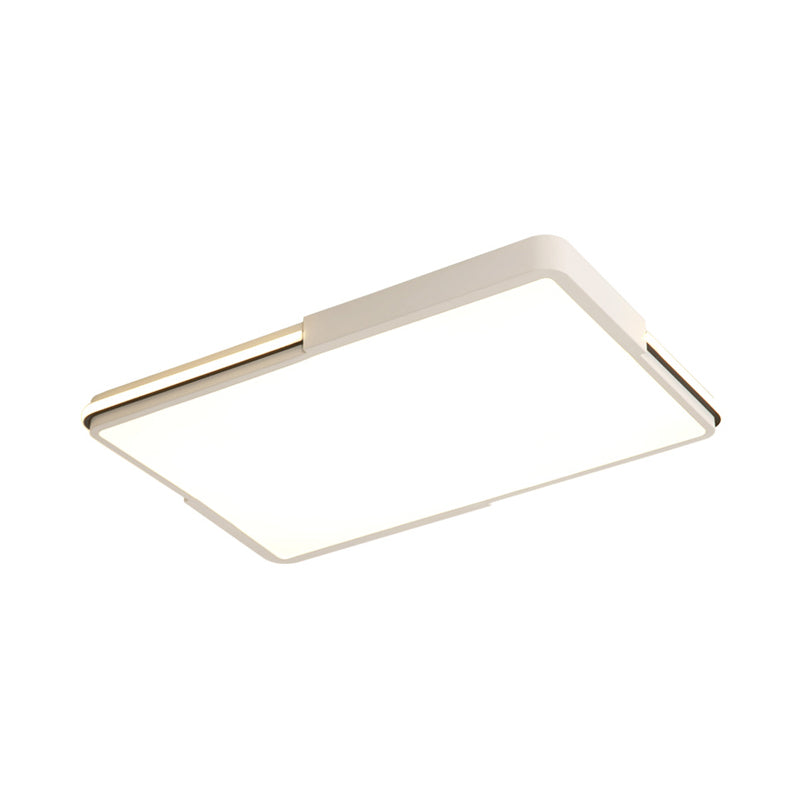 White Square/Rectangular LED Flush Mount Light Simple 16