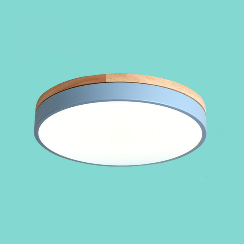 Circle Shaped Bedroom Flush Mount Lighting Acrylic Simplistic LED Flush Mount Fixture Clearhalo 'Ceiling Lights' 'Close To Ceiling Lights' 'Close to ceiling' 'Flush mount' Lighting' 2162213