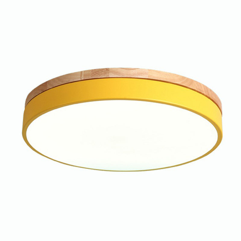 Circle Shaped Bedroom Flush Mount Lighting Acrylic Simplistic LED Flush Mount Fixture Clearhalo 'Ceiling Lights' 'Close To Ceiling Lights' 'Close to ceiling' 'Flush mount' Lighting' 2162215