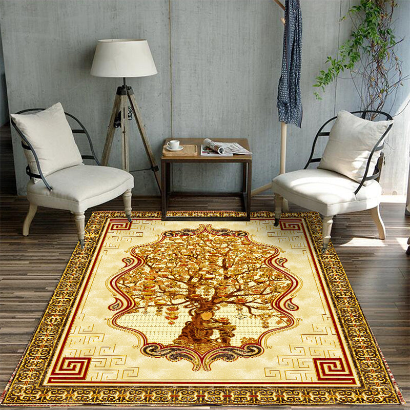 Glamour Drawing Print Rug Multicolor Chinoiserie Carpet Synthetics Pet Friendly Non-Slip Backing Washable Rug for Home Clearhalo 'Area Rug' 'Rug' 2170356