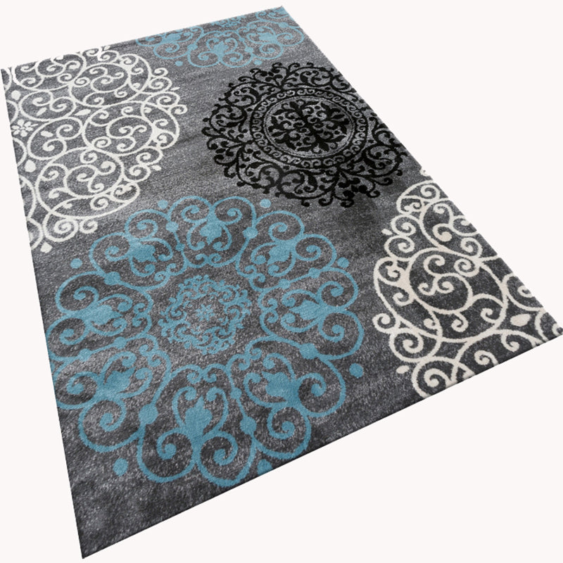 Glamour Drawing Print Rug Multicolor Chinoiserie Carpet Synthetics Pet Friendly Non-Slip Backing Washable Rug for Home Clearhalo 'Area Rug' 'Rug' 2170362